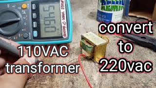 How to convert 110v transformer into 220V [upl. by Yared]