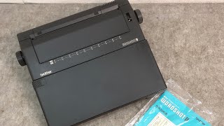 □ brother ブラザー 電子タイプライター WORDSHOTII JP16V10 ワープロ ワードプロセッサー 100 動作確認済み 動画あり □23121907 [upl. by Azilem]