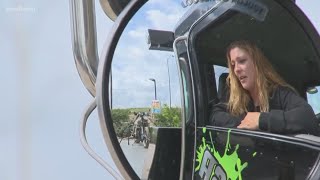 Female tow truck driver is breaking barriers [upl. by Briney]