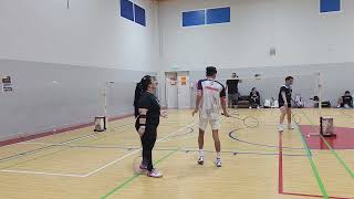 JericGhe VS AdilJia BSQ Queuing qatarbadminton mixeddoubles [upl. by Jamill]