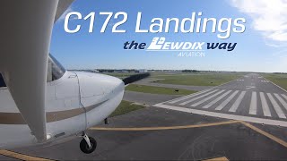 Landings In A C172  The LewDix Aviation Way [upl. by Corina]