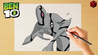 How to draw Ghostfreak  Step by step  Ben 10 [upl. by Stag323]