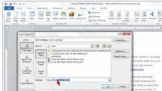 How to Add Hyperlinks to Word and Convert to PDF [upl. by Aleinad223]