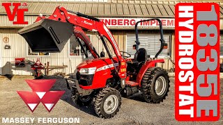 Massey Ferguson 1835E Hydrostat Compact Tractor 345 Engine 276 PTO HP FLx2407 Loader [upl. by Airym]