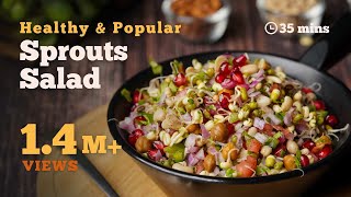 How to Make Sprouts Salad  Healthy Sprout Salad  Healthy Recipes  Under 30 mins Recipes  Cookd [upl. by Airpac]