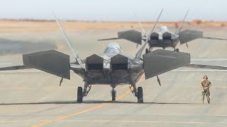 US 200 Million F22s Show Off Their Aggressive Design During Crazy Takeoff [upl. by Orna]