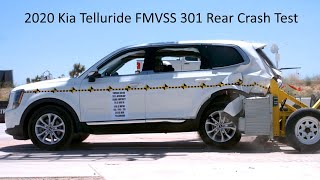 20202024 Kia Telluride FMVSS 301 Rear Crash Test 50 Mph [upl. by Ahtiekahs116]