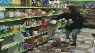 Woman goes on rampage at New Jersey store [upl. by Booker]