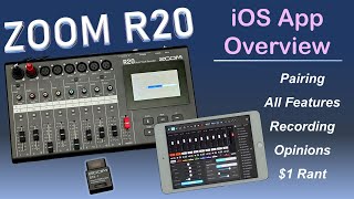 ZOOM R20 iOS Control App Overview iPad pairing feature walkthrough and opinions [upl. by Rimaj]