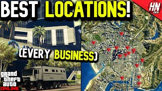 Best Location For EVERY BUSINESS In GTA Online [upl. by Gitel930]