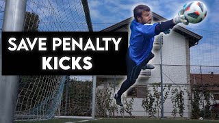 HOW TO SAVE A PENALTY  THE ULTIMATE GUIDE  goalkeeper skills [upl. by Airretnahs]