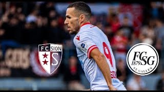 FC Sion 22 St Gallen Highlights  Swiss Super League 2425 [upl. by Ysnil348]