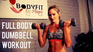 30 Minute Full Body Dumbbell Workout [upl. by Ylagam82]