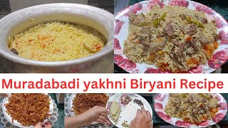 Yakhni Biryani Muradabadi style  Bade ki Biryani Recipe [upl. by Camilia]