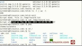 Record your terminal session in LinuxUnix [upl. by Merc]