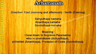 sandhya vandanam morning  Understand the exact meaning of sloka perform with devotion  English [upl. by Patrizius]