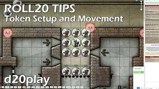 Roll20 Tips  Token Setup and Movement  For DampD [upl. by Beckett]