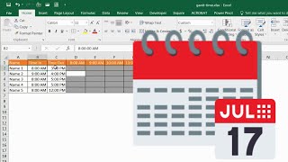 Create a Gantt Chart for Hours in a Day [upl. by Aerdma232]