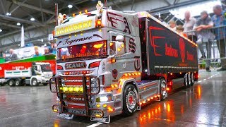 MOST IMPRESSIVE RC MODEL TRUCKS RC SCANIA MAN ACTROS GRAND HAULER SUPER SCALE [upl. by Delanty]