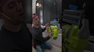 Ryobi Nail gun is better than yours Ryobi Brad nailer 18G [upl. by Ihab]