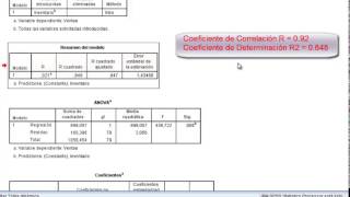 Regresion Lineal en spss [upl. by Latsyrhc976]