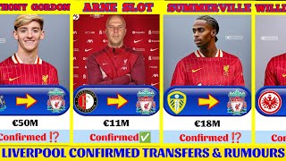 🚨ARNE SLOT FIRST SIGNINGS💥LIVERPOOL ALL CONFIRMED TRANSFERS✅amp RUMOURS🔥 SUMMER TRANSFER WINDOW 2024 [upl. by Cirdor336]