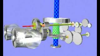 Sea King Helicopter Gearbox Animation [upl. by Grinnell]