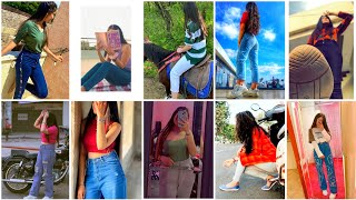 Jeans Photography🔥 Poses For Girls❤  Jeans Photoshoot Poses For Insta fb DpzCollectionz [upl. by Drusie]