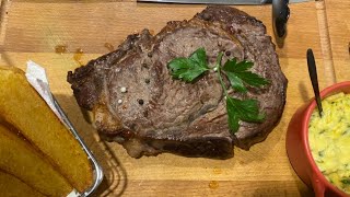 Recette Facile ENTRECÔTE GRILLÉ SAUCE BÉARNAISE POMME CHÂTEAU وصفة شريحة لكم انطروكط برنيز بطاطس [upl. by Anrol232]