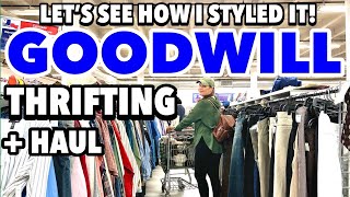 ONLY 399 THRIFT WITH ME IN GOODWILL  THRIFTING IN 2023 THRIFT HAUL amp STYLING THRIFTED DECOR [upl. by Russo478]