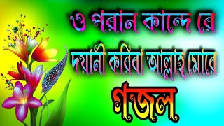 প্রাণ কান্দে রে দয়াানি করিবা আল্লাহ মোরে [upl. by Maye926]