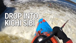 Kayaks Full Send Over Rideau Falls into Kichi Sibi [upl. by Amando]