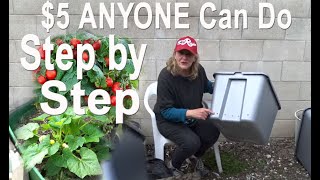 How To Build a RAISED BED GardenGrow Tons of Vegetables Pot Plants in EASY Tote METHOD Small Spaces [upl. by Nirel]