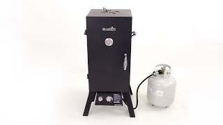 CharBroil Vertical Gas Smoker  with Quick access to woodchip pan  Lowes Exclusive [upl. by Adeuga957]