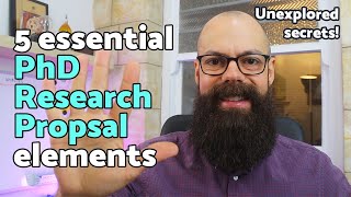 PhD research proposal  5 essential elements to make it AWESOME [upl. by Hillman850]