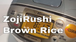 How to Make Brown Rice in a Zojirushi Rice Cooker [upl. by Vitus]