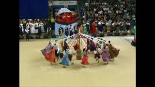 Dança pau de fitas  Origens e características da dança [upl. by Ailecec]