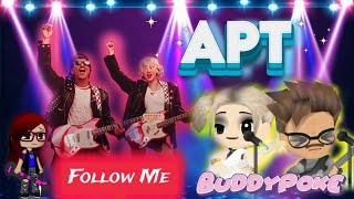 Buddypoke APT ☆ RoséBruno Mars com letra [upl. by Nirrol]