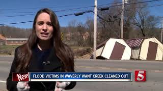 Waverly residents believe debris clogged creeks caused major flooding [upl. by Meeker]