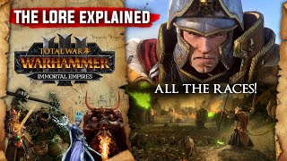 The Beginners Lore Overview Guide to the races in Total War Warhammer Trilogy  Warhammer Fantasy [upl. by Wyler]