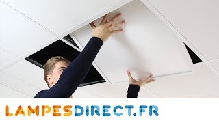 Comment installer un panneau LED  Lampesdirectfr [upl. by Eilyr]