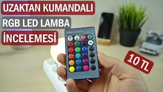 Uzaktan Kumandalı RGB 16 renk led lamba incelemesi [upl. by Guimar]