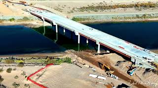 Laughlin Bullhead City Bridge Construction Update November 14th 2023 [upl. by Nylanna]