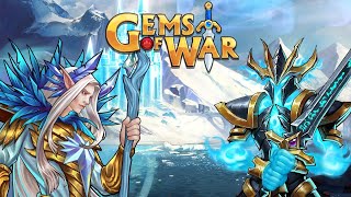 Gems of War  Frostfire Keep Pure Faction level 500 Potionless [upl. by Normac852]