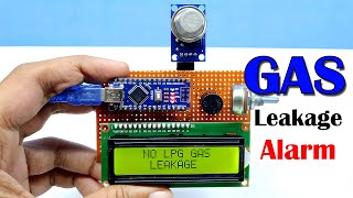 LPG Gas leakage detector project using Arduino [upl. by Bright]