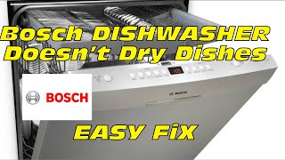 ✨ Bosch Dishwasher Doesn’t Dry Dishes  FIXED ✨ [upl. by Aihsoem]