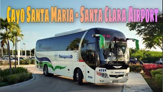 Cuba Bus Ride CAYO SANTA MARIA to SANTA CLARA AIRPORT  4k Guided Tour [upl. by Bekaj]