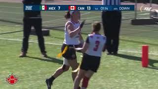 Recap Canada vs Mexico Womens Quarter Final at the 2024 IFAF Flag Football World Championship [upl. by Attenehs549]