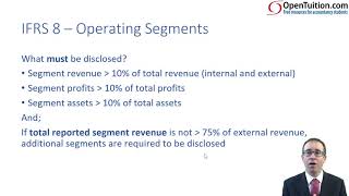 Operating segments IFRS 8  ACCA SBR lectures [upl. by Marcell]