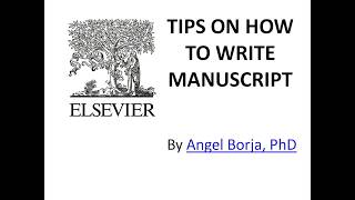 HOW TO WRITE ELSEVIER RESEARCH MANUSCRIPT [upl. by Aiam]